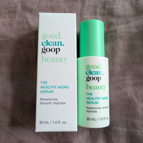 🌸 Goop good.clean.goop beauty Aging Serum with Peptides & Tranexamic Acid NIB - Picture 2 of 5